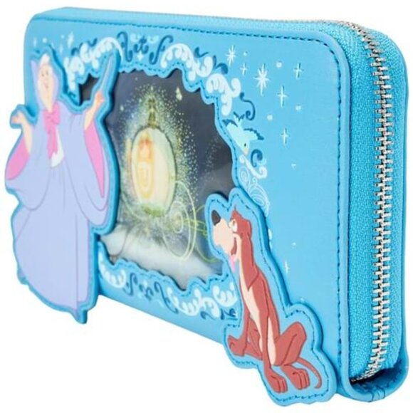 NWT Loungefly Disney Cinderella Princess Lenticular Series Zip Around Wallet - Picture 3 of 5
